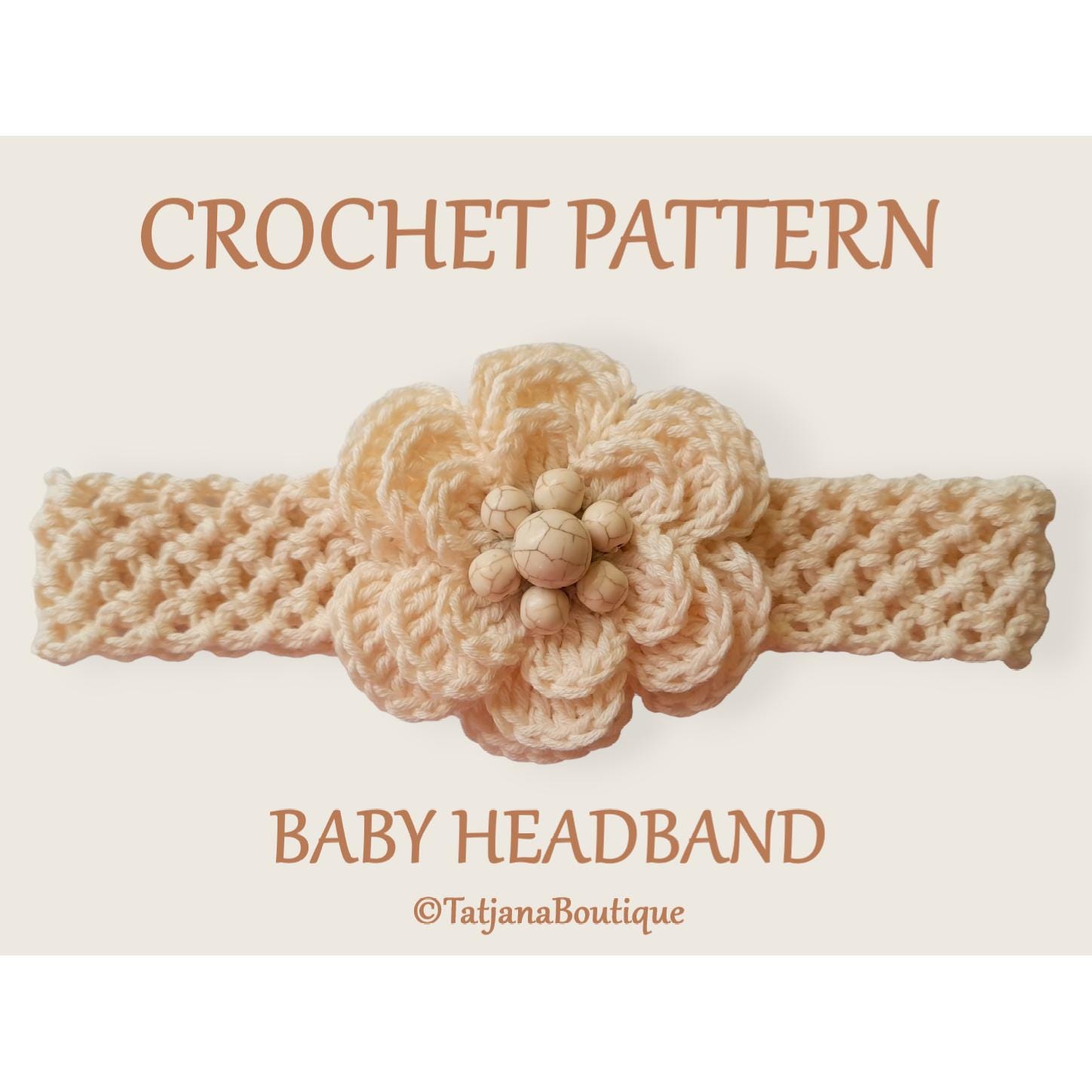 35 Baby Headband Crochet Patterns for Adorable Keepsakes and Photo Props 19 Crochet Pattern Baby Headband