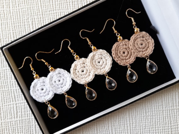 Crochet Earrings Handmade Bijouterie Handmade Jewellery 
