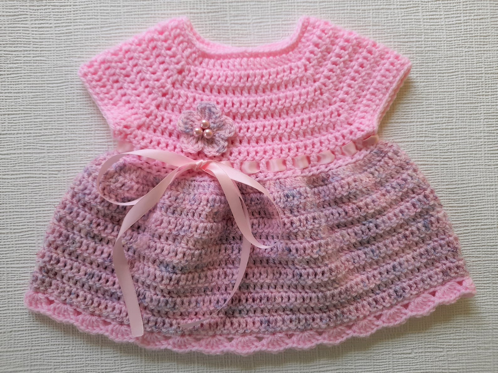 Crochet Baby Cardigan and Dress Set Baby Gift Pink Cardigan Etsy UK