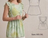 Open Back Tunic Sewing Pattern – Ruffle Summer Dress (PDF Download)