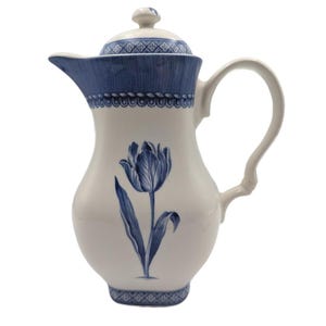 1990s Churchill Out of the Blue Coffee Pot with Lid Mary Gilliatt England