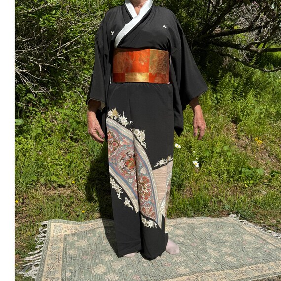 Mitsukoshi Kuratomesode Women's Kimono from Japan Gold Embroidery