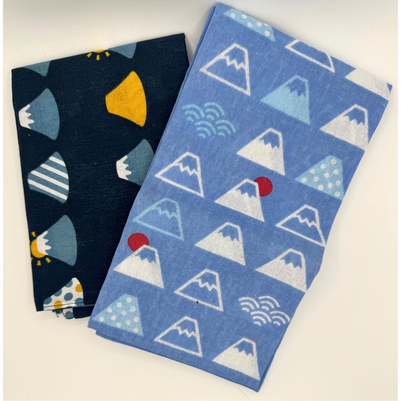 Japanese Tenugui Mt Fuji Kawaii Cotton Hand Towel New
