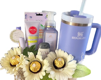 Mother's Day Gift Basket with Stanley Tumbler, EOS, Chocolates