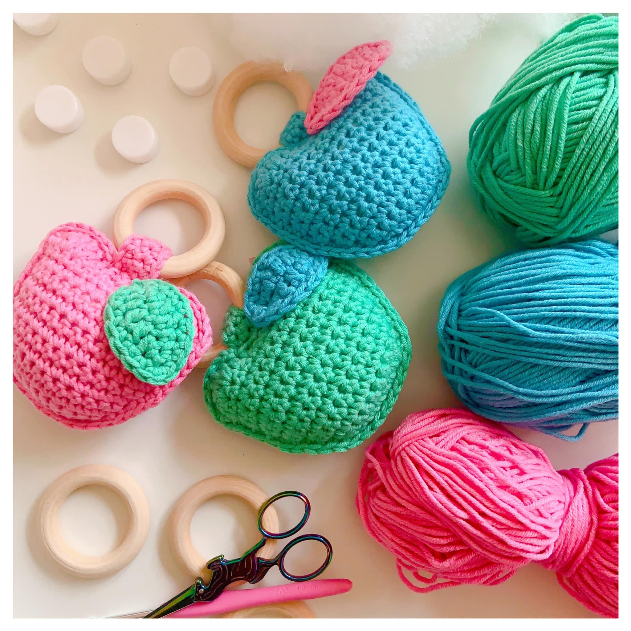 Apple Baby Rattle Apple Rattle Baby Rattle Teether Etsy UK