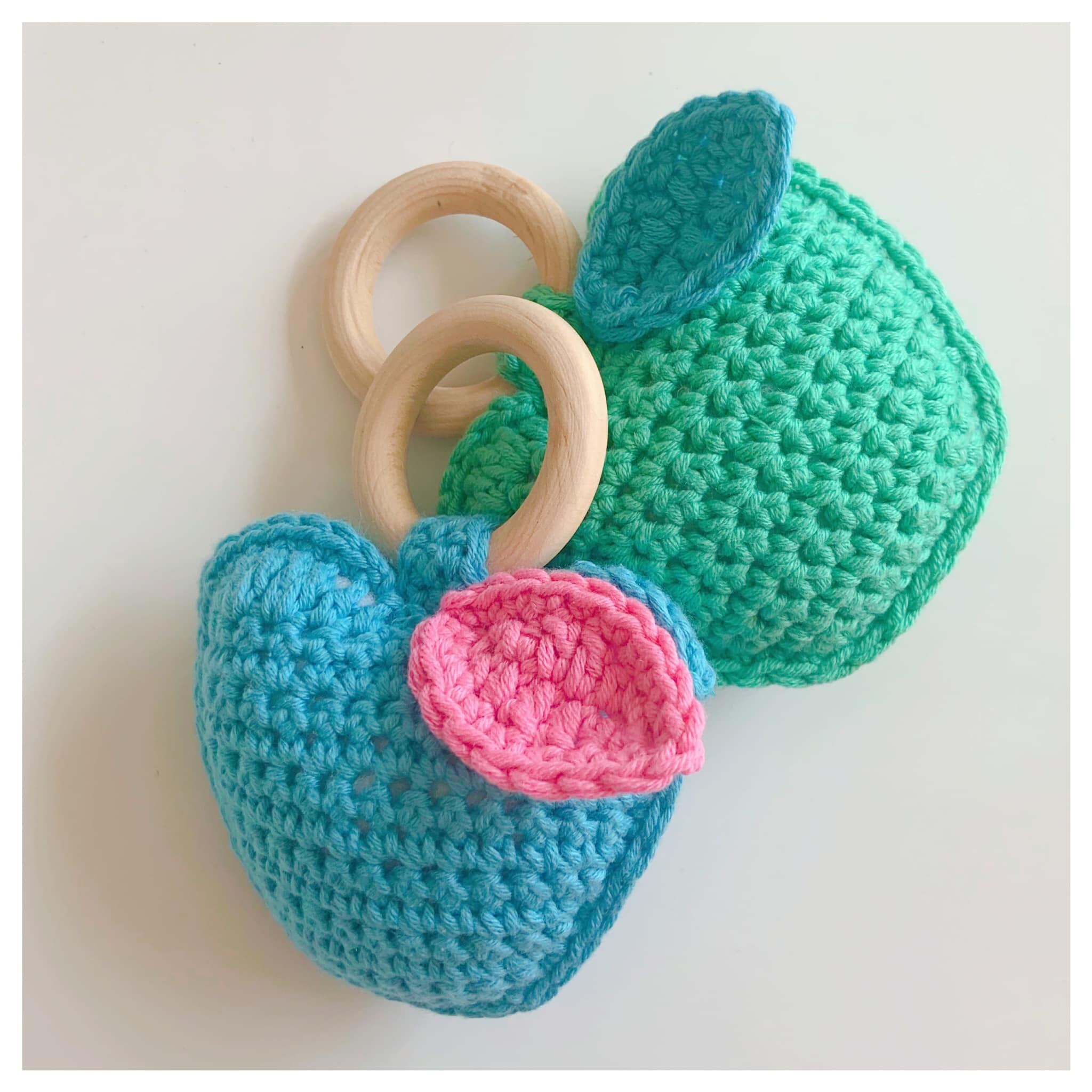 Apple Baby Rattle Apple Rattle Baby Rattle Teether Etsy UK