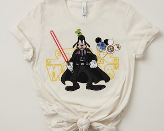 Disney Goofy Star Wars Embroidery Design File, Darth Style Cartoon Dog Embroidery Pattern, Machine Embroidery Digital Download