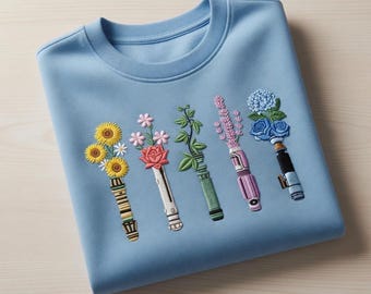 Disney Princess Lightsaber Embroidery File Floral Saber Machine Embroidery Design Digital Download PES DST