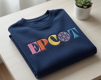EPCOT Embroidery File, Disney Park Vacation Shirt Design, Machine Embroidery Digital Download File