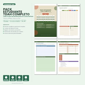Student ADHD Planner Pack | 49-Page Printable Study System (PDF Download) image 8