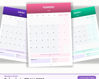ADHD 2026 Monthly Calendar | Neurodivergent Friendly Planner (PDF Download)