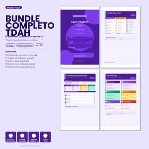 ADHD Printable Bundle | 16 Tools for Focus, Habits, Planning (Instant Download) image 9