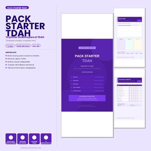 ADHD Planner Bundle | Brain Dump, Habit Tracker, Focus System (Printable) image 9