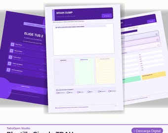 ADHD Planner Printable | Brain Dump, Pomodoro, Habit Tracker (Digital Download)
