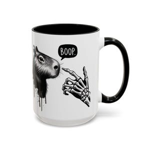 Capybara Boop  Accent Coffee Mug (15oz)