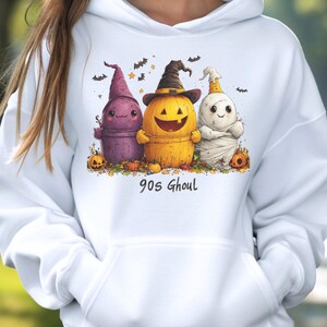 90s Ghoul Halloween Sweat Shirt 90s Retro Halloween Shirt Spooky Season Cute Halloween Design  Halloween Bucket