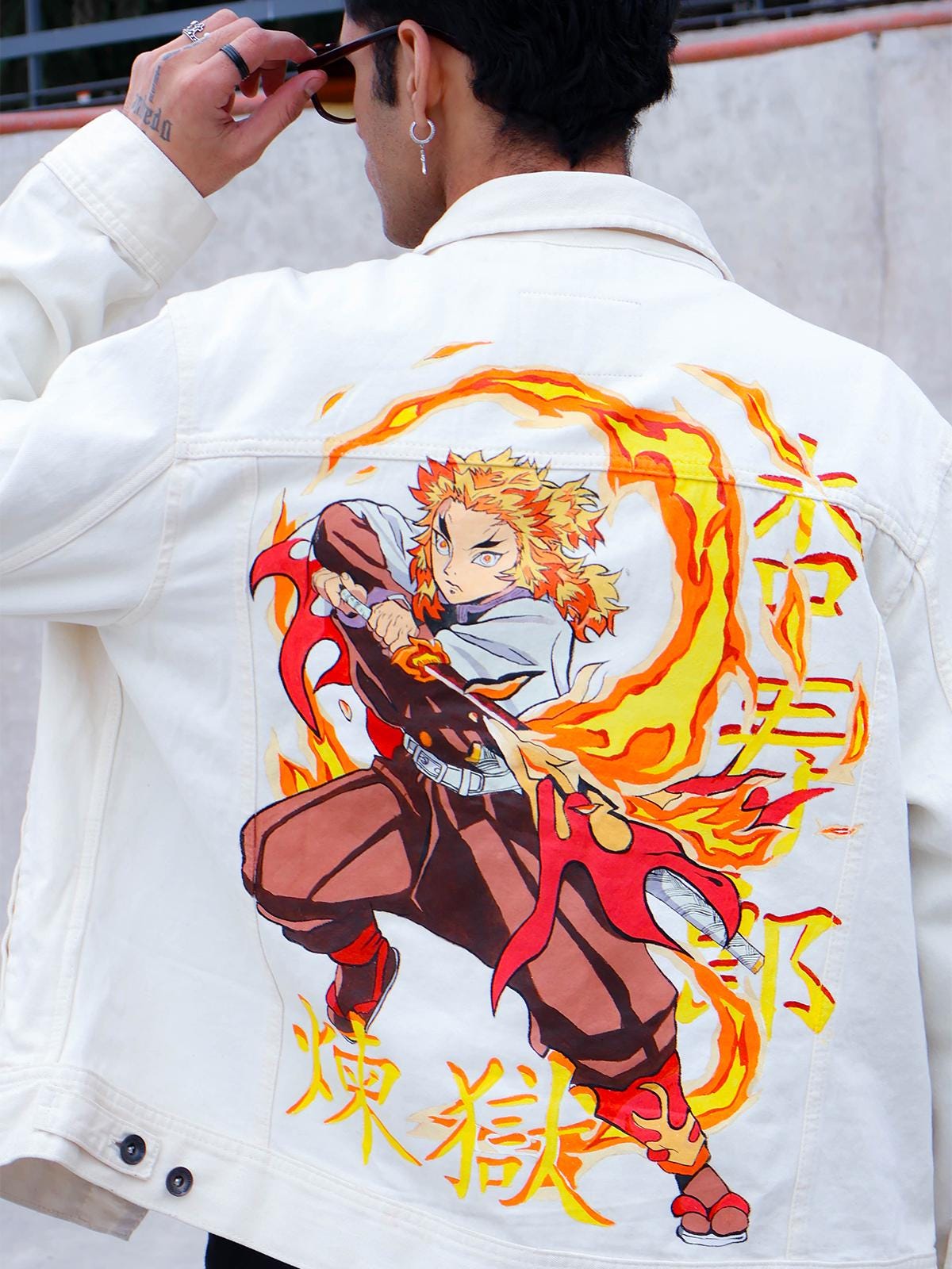 Demon Slayer Denim Jacket - Etsy