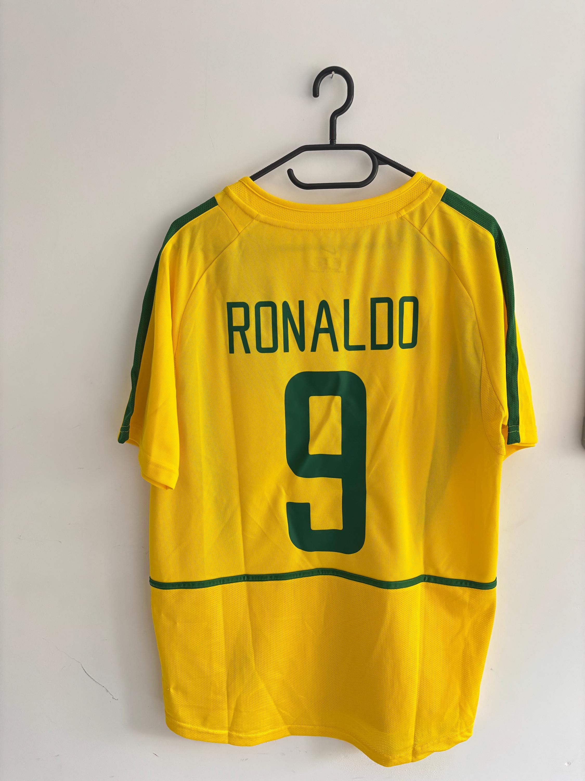 2002 R9 Jersey Ronaldo Brazil 9 Retro 2002 World Cup Style Football Shirt Jersey - Etsy