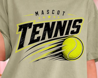 Personalized Tennis SVG PNG, Custom Team Logo Design, School Tennis Club Layered File