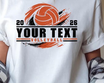 Volleyball Mascot SVG Bundle, Custom Team Name, Sports Clipart PNG (Digital Download)