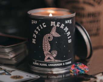 Hand Poured 'Mystic Mermaid' Soy Wax Scented Candle by Art Disco