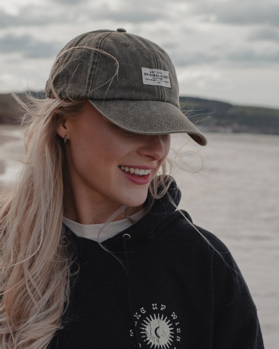 Sunfaded Sage 'the Wanderer' Cotton Strapback Cap by Art