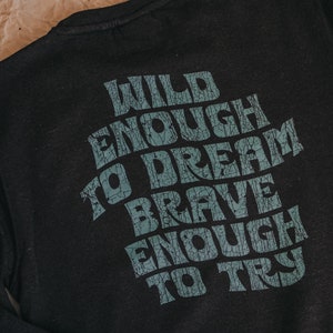 Womens 'Wild Dreamer' Sweatshirt in Black by ART DISCO image 6