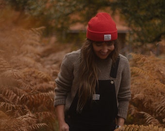 Red 'the Nomad' Beanie Hat by Art Disco - Etsy