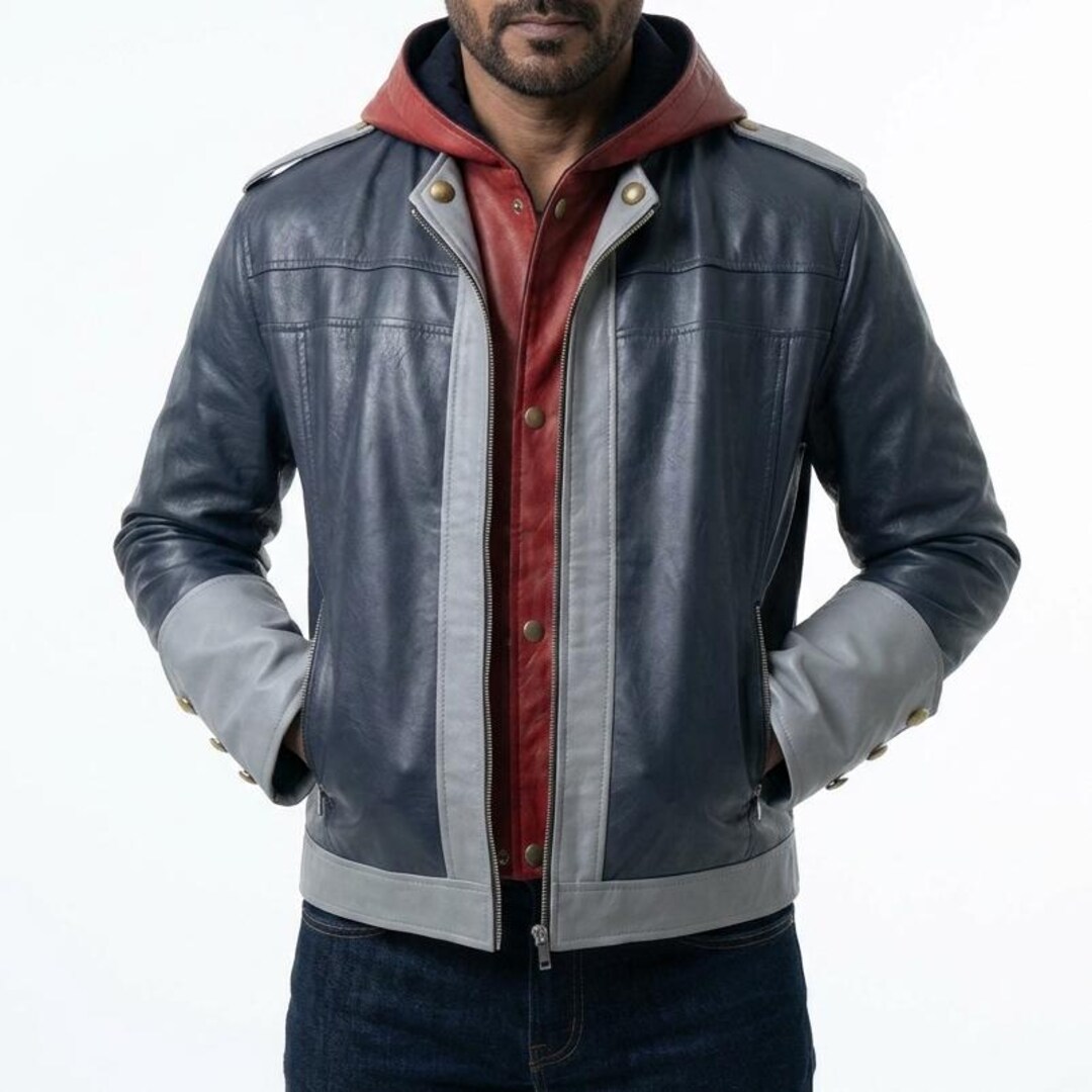 Sora Kingdom Hearts 4 Inspired Hooded Leather Jacket | Premium