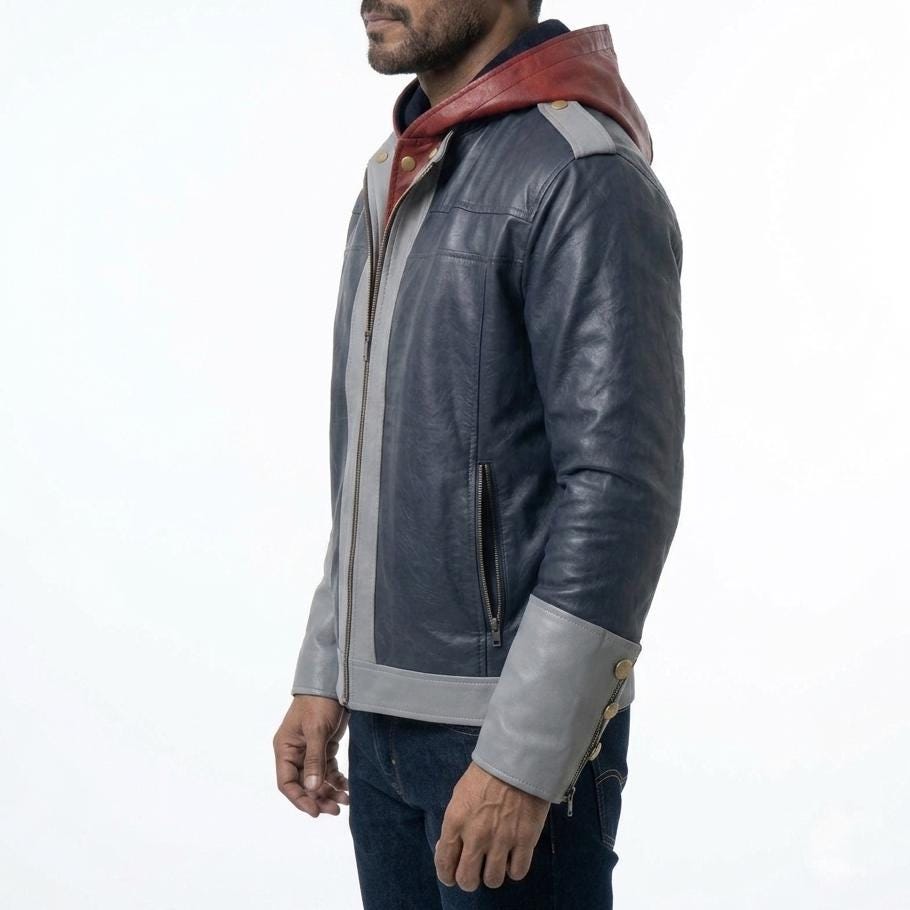 Sora Kingdom Hearts 4 Inspired Hooded Leather Jacket | Premium