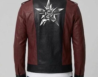 No More Heroes Travis Touchdown rood leren jack - anime cosplayreplica