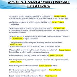 Esame finale di A&P 2 StraighterLine / Domande e risposte verificate / Ultimo aggiornamento 2026 /