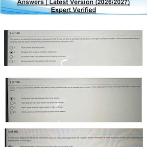 HESI RN Exit Exam V1 | Latest Version 2026/2027 | Questions & Answers | Expert Verified