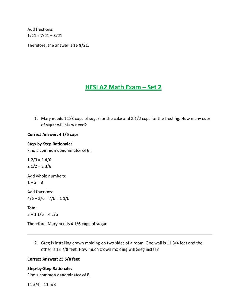 HESI A2 Math Practice Test 2026 | 3 Full Sets, 150+ Questions & Answers ...