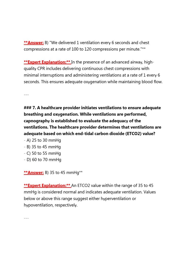 Examen final ACLS 2026 / 3 conjuntos de preguntas y respuestas ...