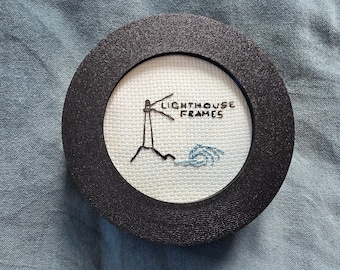 3D Printed PLA Embroidery Hoop Frame for Cross Stitch Display