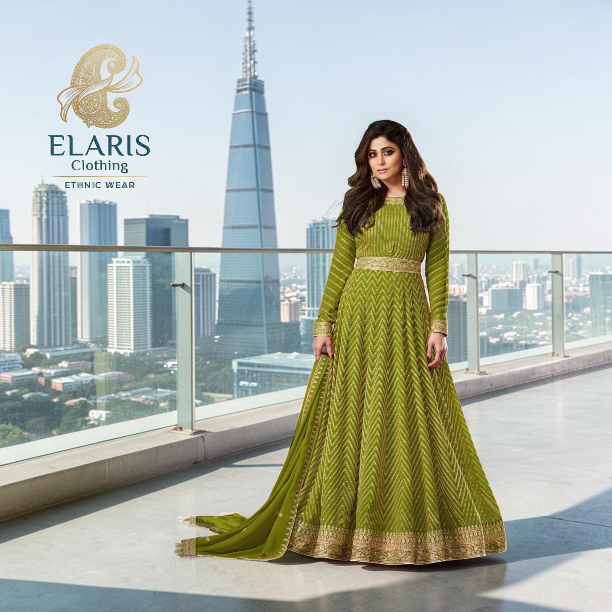 slim fit dress slacks Green maxi halter chiffon party dress 5175 – Xiaolizi main image 1