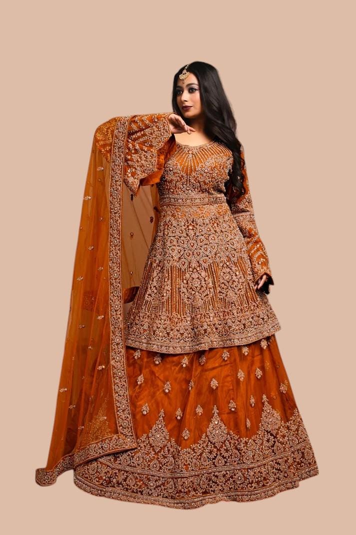 Gold Indian Bridal Dress - Etsy