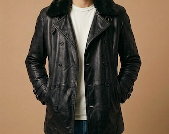 Chaqueta de cuero para cosplay de Leon S. Kennedy de Resident Evil Requiem RE9.