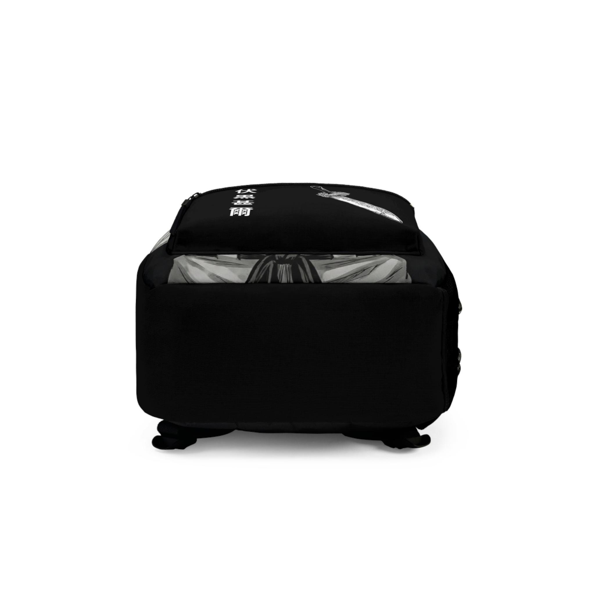 Toji Fushiguro Anime Backpack, JJK Manga Streetwear Bag, Black Anime ...