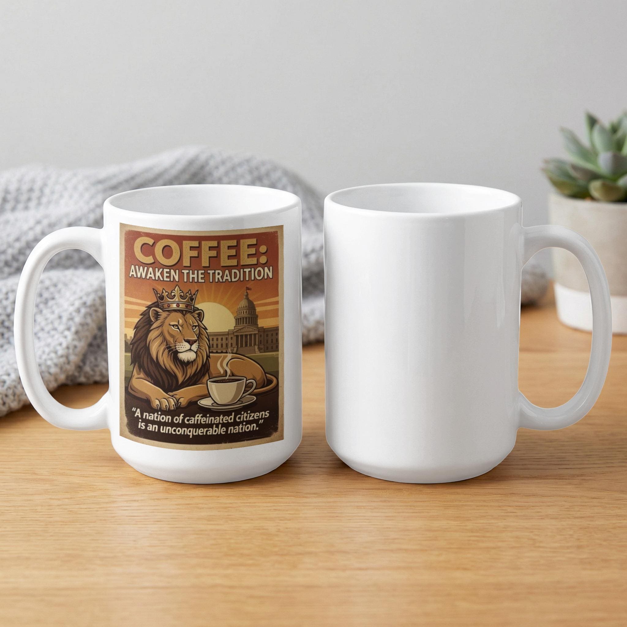 ライオンコーヒー Lion Coffee 蓋付きマグカップ ビンテージ 【公式通販】