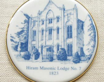 Franklin, TN, Ornament Features the Historic Hiram Masonic Lodge