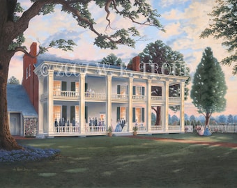 Carnton Plantation, Giclee 24x36" Size, Unframed, Raymon Troup