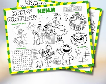 Street Monster Activity Sheet | Editable | Personalized | Custom | Printable | Digital Download
