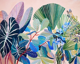 Pastel Tropicalia - illustration - impression giclée