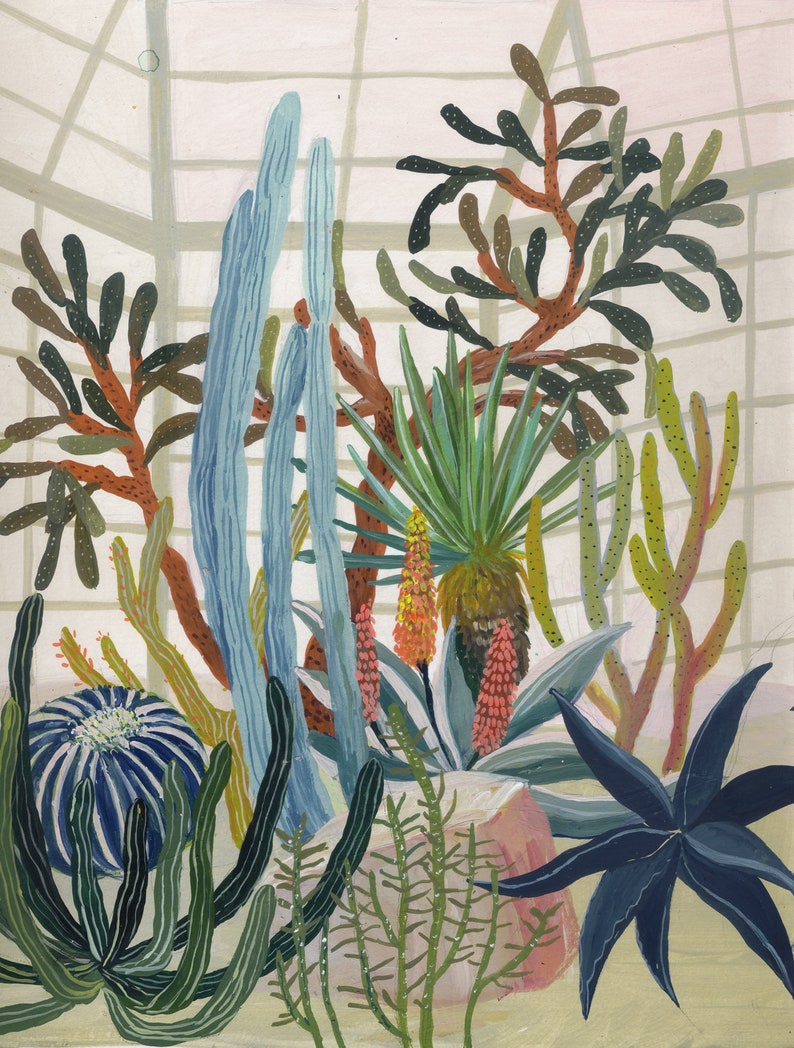 Brooklyn Botanical Garden giclee print image 1