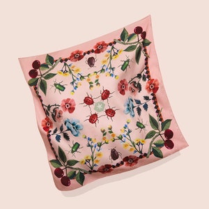 Cherries Silk Scarf