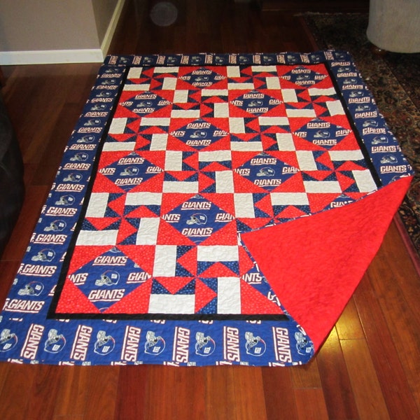 New York Giants Quilt,  New York Giants Twin Quilt