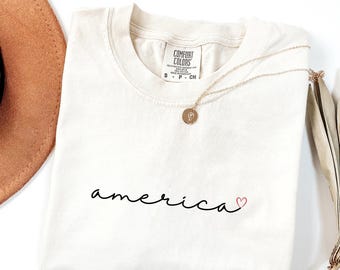 America Shirt, Womens 4th of July Tshirt, Cute 4th of July Shirt, Patriotic Shirt, Independence Day Tshirt, 4th July Shirt Women