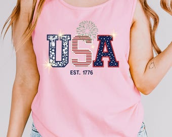 USA EST. 1776 Tee | Comfort Colors | 4th of July Patriotic Shirt